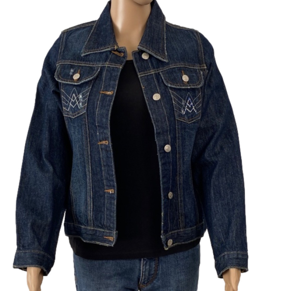 7 for all mankind girl's jean jacket size L